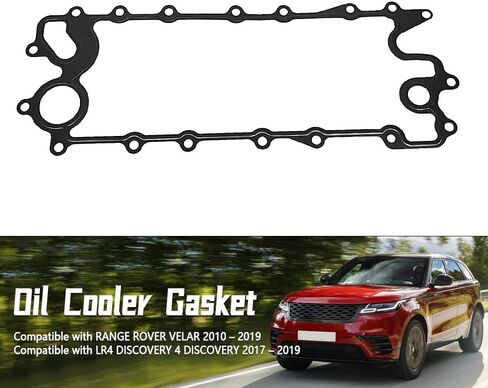 Oil Cooler Gasket LR010770 AJ811904 - High Density Metal Reinforced Seal Compatible with Range Rover Velar 2010-2019, Land Rover LR4 Discovery 4 2017-2019 in Kuwait