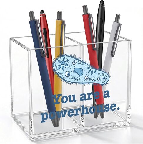 Funny Math Acrylic Cosmetic Pencil Pen Holder Funny Math Teacher Pen Holder Cup Teacher Gifts for Men Women Mathematician Decor for Office Desk Accessories in Saudi Arabia