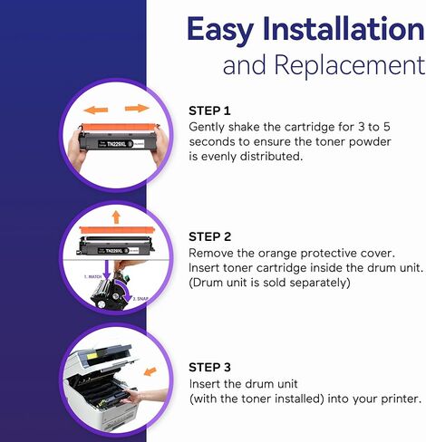 TN229XL Toner Cartridge Replacement for Brother TN229 TN229XL Toner Compatible with Brother MFC-L3780CDW HL-L3280CDW MFC-L3720CDW HL-L3220CDW HL-L3300CDW, High Yield 4-Pack (BK/C/M/Y) in Saudi Arabia