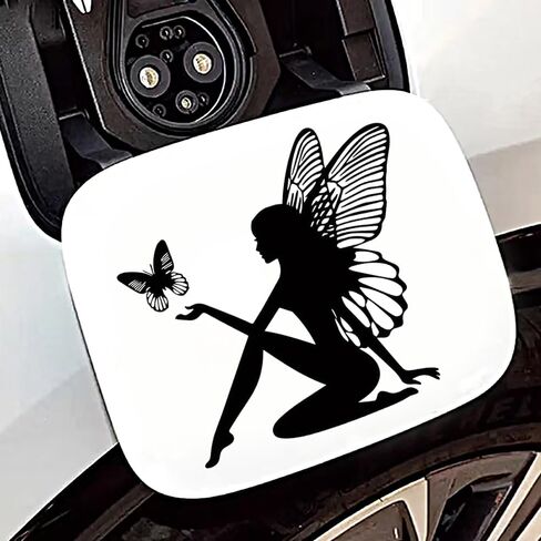 2 PCS Butterfly Fairy Vinyl Decals, Waterproof Removable Stickers for Laptops, Cars, Trucks, Bumpers,Motorcycles Z-147 in Saudi Arabia