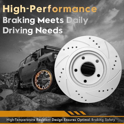 مكابح ودوارات Betthand مناسبة لـ 2008-2013 Nissan Rogue، 2014-2015 Rogue Select، 2.5L L4، 11.65 بوصة + 11.49 بوصة دوارات هندسية ومنصات سيراميك، فتحات تهوية محفورة: 980637+980113، 31512+31349 in Kuwait