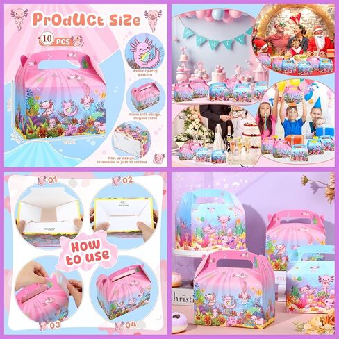 Axolotl Party Favors,Axolotl Birthday Decorations it Salamander Gift Bag Filling For Party Decoration Supplies And Class Rewards Salamander Gifts in Kuwait