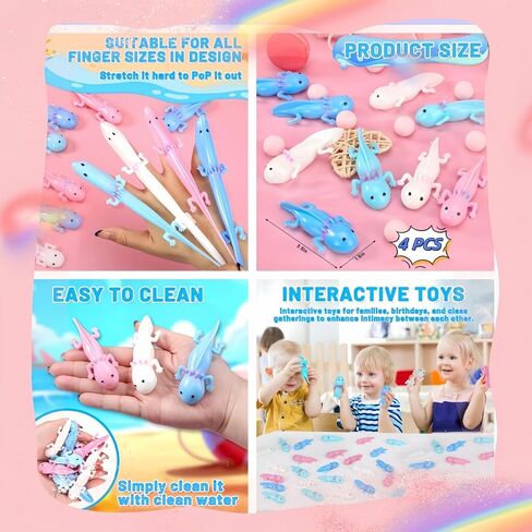 Axolotl Party Favors,Axolotl Birthday Decorations it Salamander Gift Bag Filling For Party Decoration Supplies And Class Rewards Salamander Gifts in Kuwait