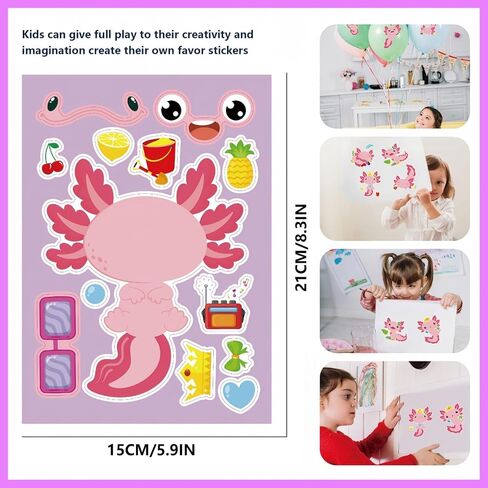 Axolotl Party Favors,Axolotl Birthday Decorations it Salamander Gift Bag Filling For Party Decoration Supplies And Class Rewards Salamander Gifts in Kuwait