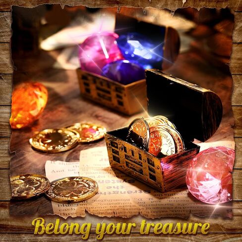 Thyle 100 Pcs Halloween Mini Plastic Pirate Treasure Chests with a Gold Finish Vintage Pirate Jewelry Box for Adults Birthday Halloween Party Favors Supplies(2.3 Inches) in Kuwait