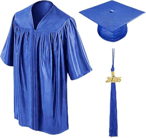 LDIWEE Shiny Kindergarten and Preschool Graduation Cap and Gown, Tassel and 2023 Charm in Saudi Arabia