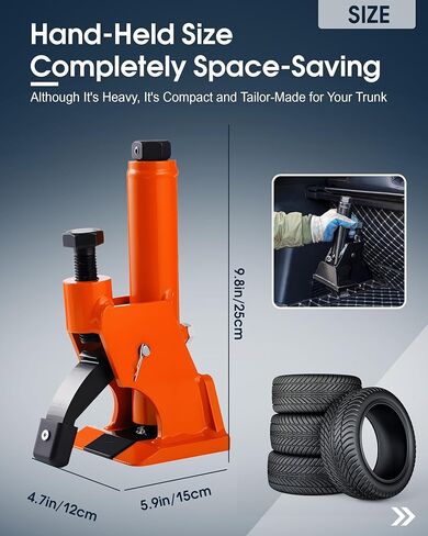 Manual Tire Bead Breaker, 38"-42" Tires Changer Tool with Rubber Pad, Protect Aluminum Alloy Hubs, Easy-Operated Tire Repair Tool for Car, Truck, Tractor, Mower ATV RV Orange in Saudi Arabia