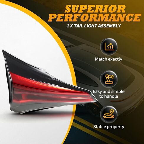 Left Side Inner Tail Light Assembly Compatible with RA-V Four 2016-2018 Driver Rear Brake Lamp Taillight TO2802133 8159142022 in Kuwait