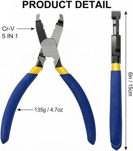 Screw Extractor Pliers Multi-Function Screw Cutter Non-Slip Engineer Pliers Extracts Stripped Broken Rusted Screws Remove Damaged Screws Fast for Tightening Loosening and Gripping Nuts and Bolts in Saudi Arabia