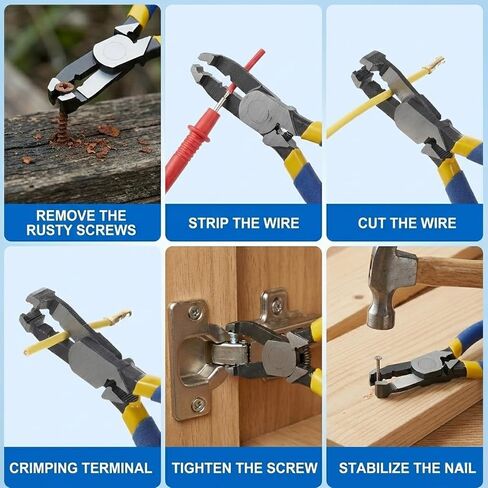 Screw Extractor Pliers Multi-Function Screw Cutter Non-Slip Engineer Pliers Extracts Stripped Broken Rusted Screws Remove Damaged Screws Fast for Tightening Loosening and Gripping Nuts and Bolts in Saudi Arabia