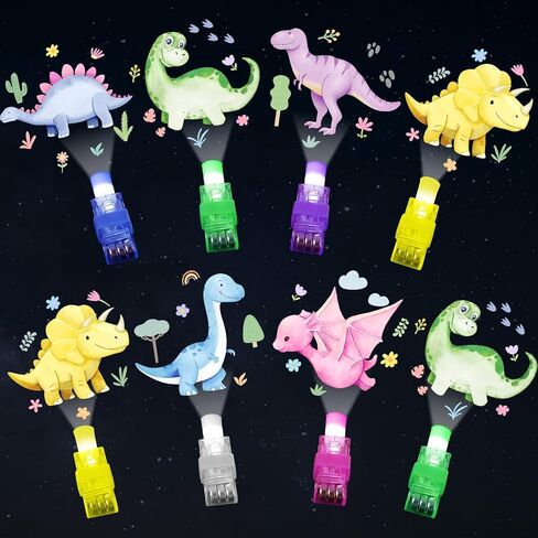 36Pcs Pink Dinosaur LED Finger Lights Pink Dinosaurs Glow in the Dark Light Up Finger Lights Watercolor Dino Party Favors Dino Theme Toys Bulk for Girls Birthday Classroom Prize Exchange Gift Supply in Saudi Arabia