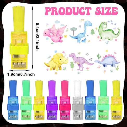 36Pcs Pink Dinosaur LED Finger Lights Pink Dinosaurs Glow in the Dark Light Up Finger Lights Watercolor Dino Party Favors Dino Theme Toys Bulk for Girls Birthday Classroom Prize Exchange Gift Supply in Saudi Arabia