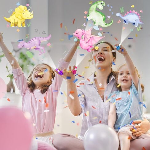 36Pcs Pink Dinosaur LED Finger Lights Pink Dinosaurs Glow in the Dark Light Up Finger Lights Watercolor Dino Party Favors Dino Theme Toys Bulk for Girls Birthday Classroom Prize Exchange Gift Supply in Saudi Arabia