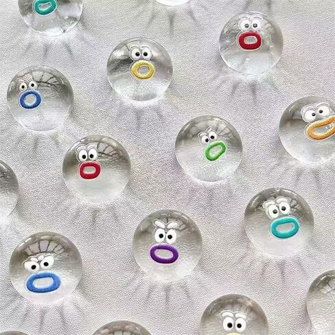 100pcs Mini Squeeze Toys, Cute Squishies for Kids 6-8, 8-12 Students Classroom Prize Birthday Party Favor Packs, Stress Relief, Goodie Bag Fillers (100pcs Transparent Squeeze Toys) in Saudi Arabia