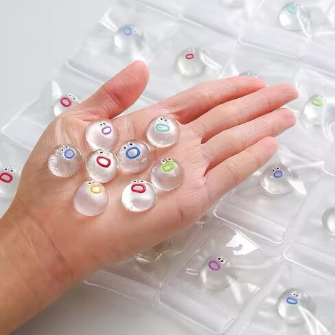 100pcs Mini Squeeze Toys, Cute Squishies for Kids 6-8, 8-12 Students Classroom Prize Birthday Party Favor Packs, Stress Relief, Goodie Bag Fillers (100pcs Transparent Squeeze Toys) in Saudi Arabia