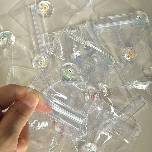100pcs Mini Squeeze Toys, Cute Squishies for Kids 6-8, 8-12 Students Classroom Prize Birthday Party Favor Packs, Stress Relief, Goodie Bag Fillers (100pcs Transparent Squeeze Toys) in Saudi Arabia