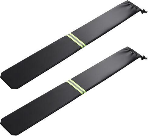 2Pcs Wiper Blade Protectors, 26.4x3.9in Black Windshield Wiper Covers with Fluorescent Reflective Strip Waterproof Rain and Bird Droppings Windshield Cover for Car Truck in Kuwait