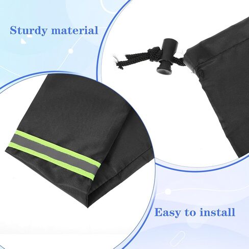 2Pcs Wiper Blade Protectors, 26.4x3.9in Black Windshield Wiper Covers with Fluorescent Reflective Strip Waterproof Rain and Bird Droppings Windshield Cover for Car Truck in Kuwait