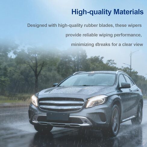 شفرات ممسحة مناسبة لسيارة Mercedes-Benz GLA250/CLA250 2014-2015، GLA45 AMG 2014-2015، شفرات ممسحة الزجاج الأمامي البديلة للسيارات 24 بوصة + 19 بوصة + 12 بوصة (مجموعة من 3) in Kuwait