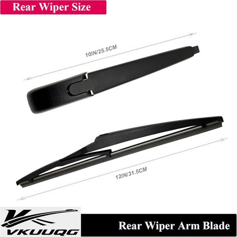 Rear Windshield Wiper Blade Arm Kit Replacement for Land Rover Discovery Sport, Lexus NX200T, NX300, NX300H, RX350L, RX450H, Toyota Highlander, Prius V, Matrix, RAV4, Land Cruiser, Venza in Saudi Arabia