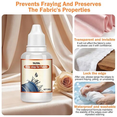 Fray Check for Fabric, Stop Fraying Fabric Sealer Prevents Fraying and Unraveling Edge Sealing Dries Clear Soft and Flexible for DIY Sewing and Crafts in Saudi Arabia