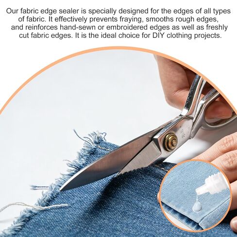 Fray Check for Fabric, Stop Fraying Fabric Sealer Prevents Fraying and Unraveling Edge Sealing Dries Clear Soft and Flexible for DIY Sewing and Crafts in Saudi Arabia
