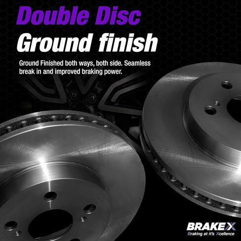Brake X Front and Rear Brake Rotors Kit Replacement for 2001-2005 BMW 325xi | Advanced X Disc Rotors in Saudi Arabia