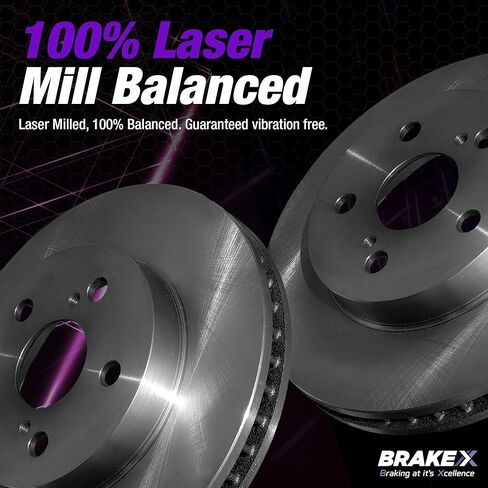 Brake X Front and Rear Brake Rotors Kit Replacement for 2001-2005 BMW 325xi | Advanced X Disc Rotors in Saudi Arabia