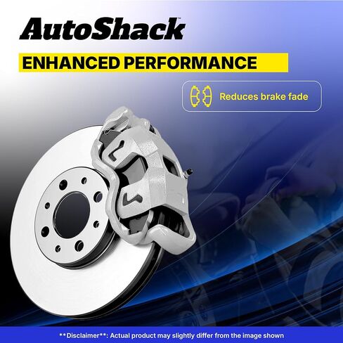 AutoShack Front Brake Rotors, Ceramic Pads & Calipers for Toyota, Sienna 2004-2010 Camry 2005-2006 Avalon 2005-2007, FWD AWD V6 3.0L 3.3L 3.5L - Coated - ArmorStop - 11.65" (296 mm), 5-Lug in Kuwait