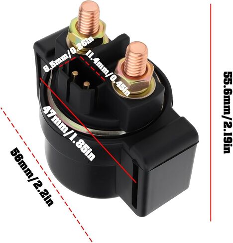 SING F LTD Motorcycle 12V Starter Relay 39740011A Compatible with Cagiva Compatible with Ducati in Kuwait