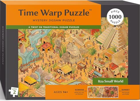 Time Warp Puzzle Series 2 – Sunrise to Sunset Hidden Scene | 1000 Piece Jigsaw Puzzle for Adults | Discover a Story that Transforms as You Build | Giftable Magic Puzzle Art (Steampunk Paris) in Saudi Arabia