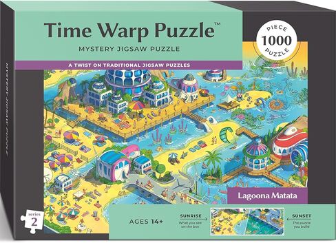 Time Warp Puzzle Series 2 – Sunrise to Sunset Hidden Scene | 1000 Piece Jigsaw Puzzle for Adults | Discover a Story that Transforms as You Build | Giftable Magic Puzzle Art (Steampunk Paris) in Saudi Arabia