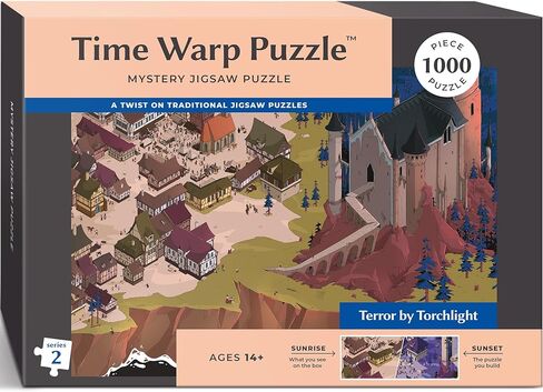 Time Warp Puzzle Series 2 – Sunrise to Sunset Hidden Scene | 1000 Piece Jigsaw Puzzle for Adults | Discover a Story that Transforms as You Build | Giftable Magic Puzzle Art (Steampunk Paris) in Saudi Arabia