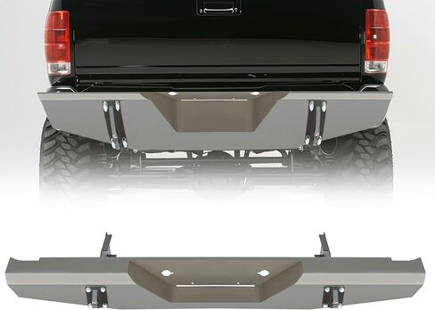 KUAFU Rear Bumper Assembly Compatible with 1997-2004 Dodge Dakota Pickup Truck Step Bumper Assembly Steel Bare Metal in Kuwait