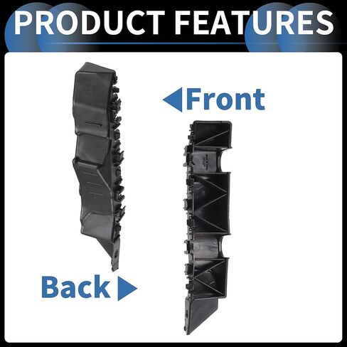 Bumper Support Bracket, Right Side Front Bumper Retainer Bracket Hold Mount No.86552AA000 for Hyundai Elantra 2021-2023 ABS Plastic Black, 1 Pc in Kuwait