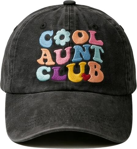 Cool Aunt Club Hat for Women Vintage Washed Distressed Baseball Cap in Saudi Arabia