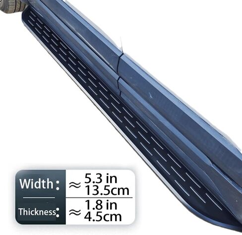 2 pcs fit for Toyota Corolla Cross 2022-2026 Running Board Side Step Nerf Bar Aluminium Black (with Brackets) in Kuwait