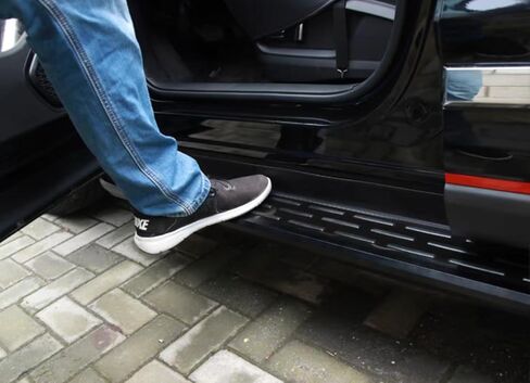 2 pcs fit for Toyota Corolla Cross 2022-2026 Running Board Side Step Nerf Bar Aluminium Black (with Brackets) in Kuwait
