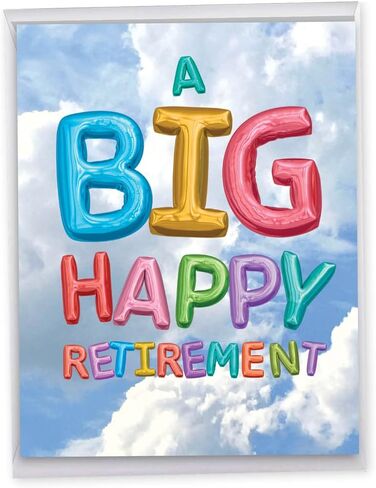The Best Card Company - Jumbo Retirement Card from All of Us (8.5 x 11 Inch) - Big Group Notecard for Retiree - J5651ERTG-US in Kuwait