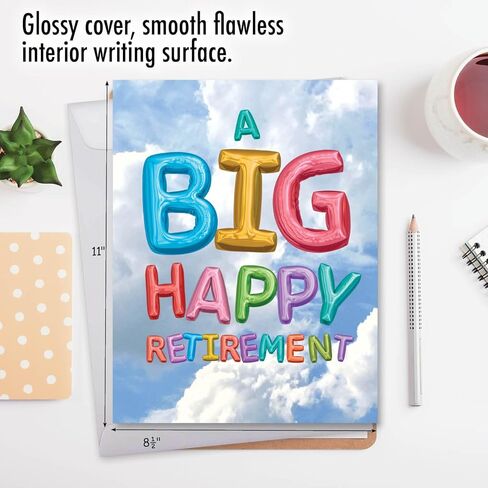 The Best Card Company - Jumbo Retirement Card from All of Us (8.5 x 11 Inch) - Big Group Notecard for Retiree - J5651ERTG-US in Kuwait