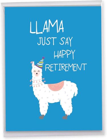 The Best Card Company - Jumbo Retirement Card from All of Us (8.5 x 11 Inch) - Big Group Notecard for Retiree - J5651ERTG-US in Kuwait