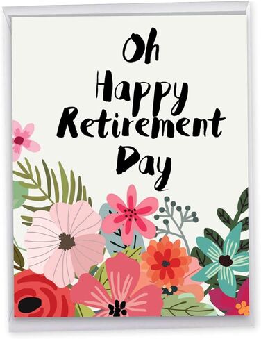 The Best Card Company - Jumbo Retirement Card from All of Us (8.5 x 11 Inch) - Big Group Notecard for Retiree - J5651ERTG-US in Kuwait