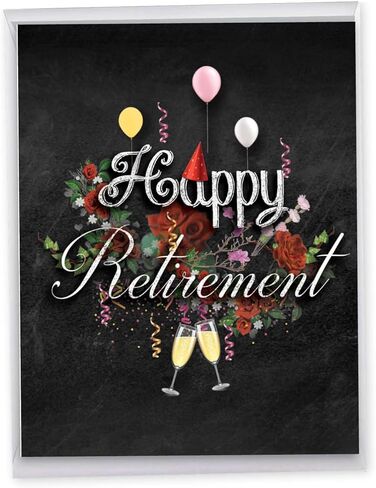 The Best Card Company - Jumbo Retirement Card from All of Us (8.5 x 11 Inch) - Big Group Notecard for Retiree - J5651ERTG-US in Kuwait