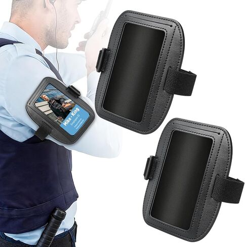 Uniclife 5 Pack Arm Badge Holder for Men, PVC ID Badge Holder, ID Holder, Armband Badge Holder with Adjustable Elastic Arm Band, Ski Pass Holder for Work, Gym, Running & Outdoor Sports in Kuwait