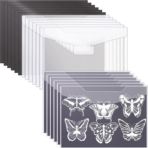 Crtiin 48 Pcs Bulk Stamp and Die Storage Bag and Rubber Magnetic Magnet Sheet Clear Resealable Storage Pockets Stamp Stencil Envelope Case Magnetic Pages for Dies Cutting in Kuwait