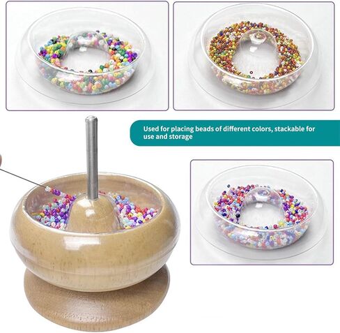 YROHGKPN 5-Pack Clear Bead Storage Bowl Set, Acrylic Organizer Containers for Jewelry Making, Beading & Craft Supplies, Stackable in Saudi Arabia