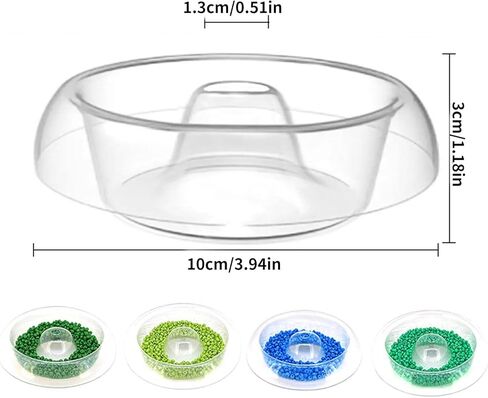 YROHGKPN 5-Pack Clear Bead Storage Bowl Set, Acrylic Organizer Containers for Jewelry Making, Beading & Craft Supplies, Stackable in Saudi Arabia