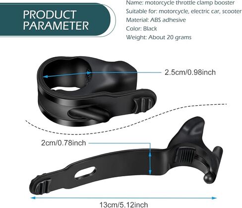 2 PCS Motorcycle Cruise Control Grip, Throttle Modification Assist Grip for Precision Labor Saving Control, Handlebar Rocker Rest, Universal Rocker Stopper for Most Motorcycles (Black) in Saudi Arabia