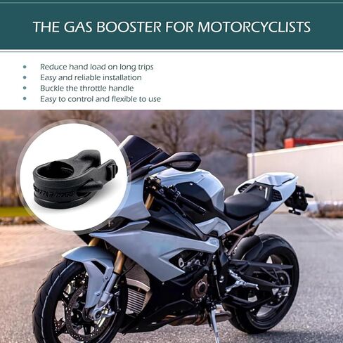 2 PCS Motorcycle Cruise Control Grip, Throttle Modification Assist Grip for Precision Labor Saving Control, Handlebar Rocker Rest, Universal Rocker Stopper for Most Motorcycles (Black) in Saudi Arabia