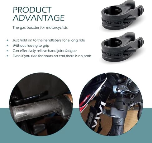 2 PCS Motorcycle Cruise Control Grip, Throttle Modification Assist Grip for Precision Labor Saving Control, Handlebar Rocker Rest, Universal Rocker Stopper for Most Motorcycles (Black) in Saudi Arabia